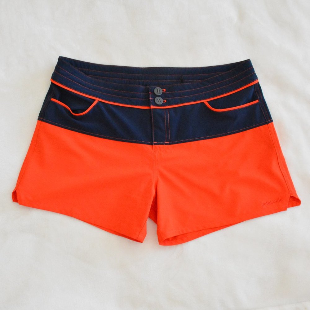 Patagonia Colorblock Stretch Wavefarer® Shorts (S)